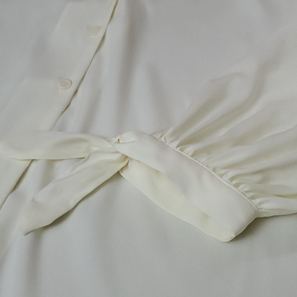 Top Shop Sheer Button Down Size 6 - Picture 3 of 6